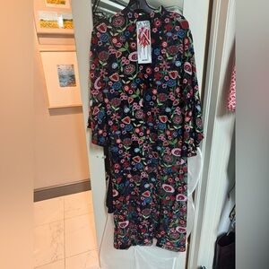 La Vie Style House Floral Patterned Caftan